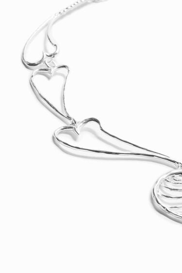 Zalio gold-plated heart necklace | Desigual