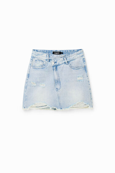 Minifaldilla texana cintura encreuada | Desigual