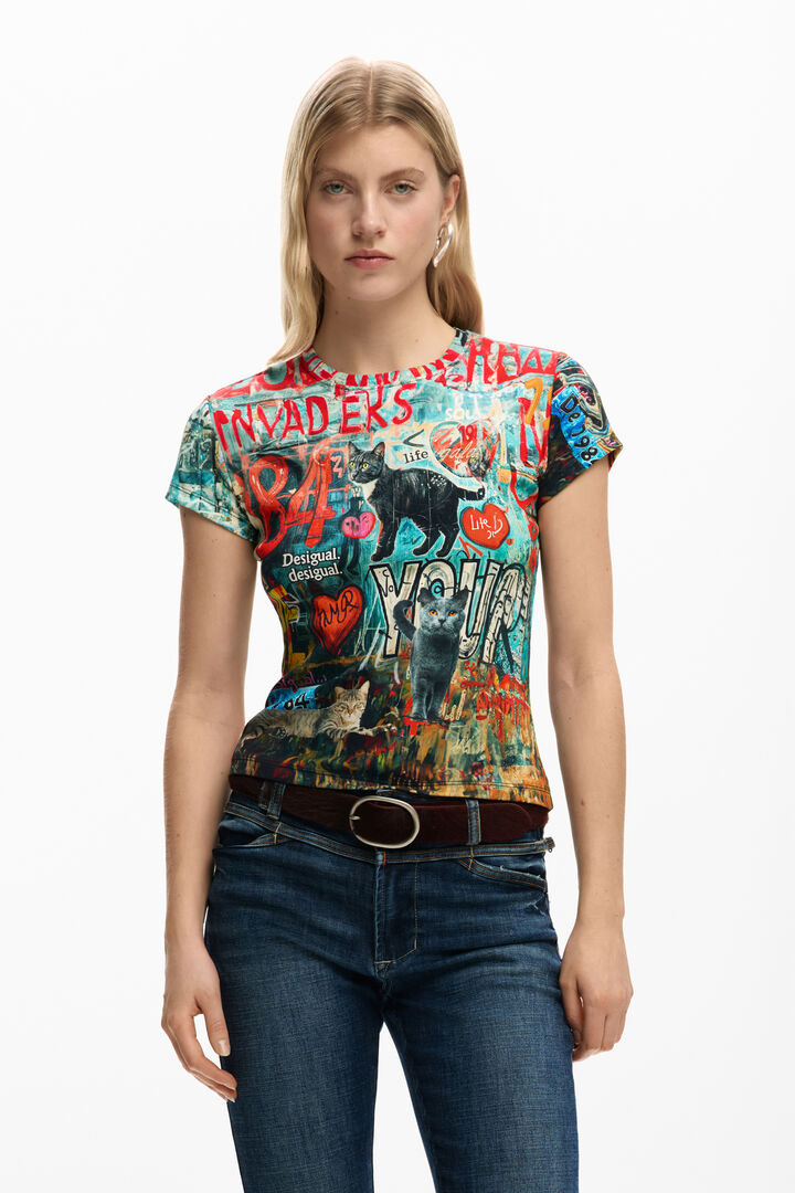 PRINTED T-SHIRT CATS
