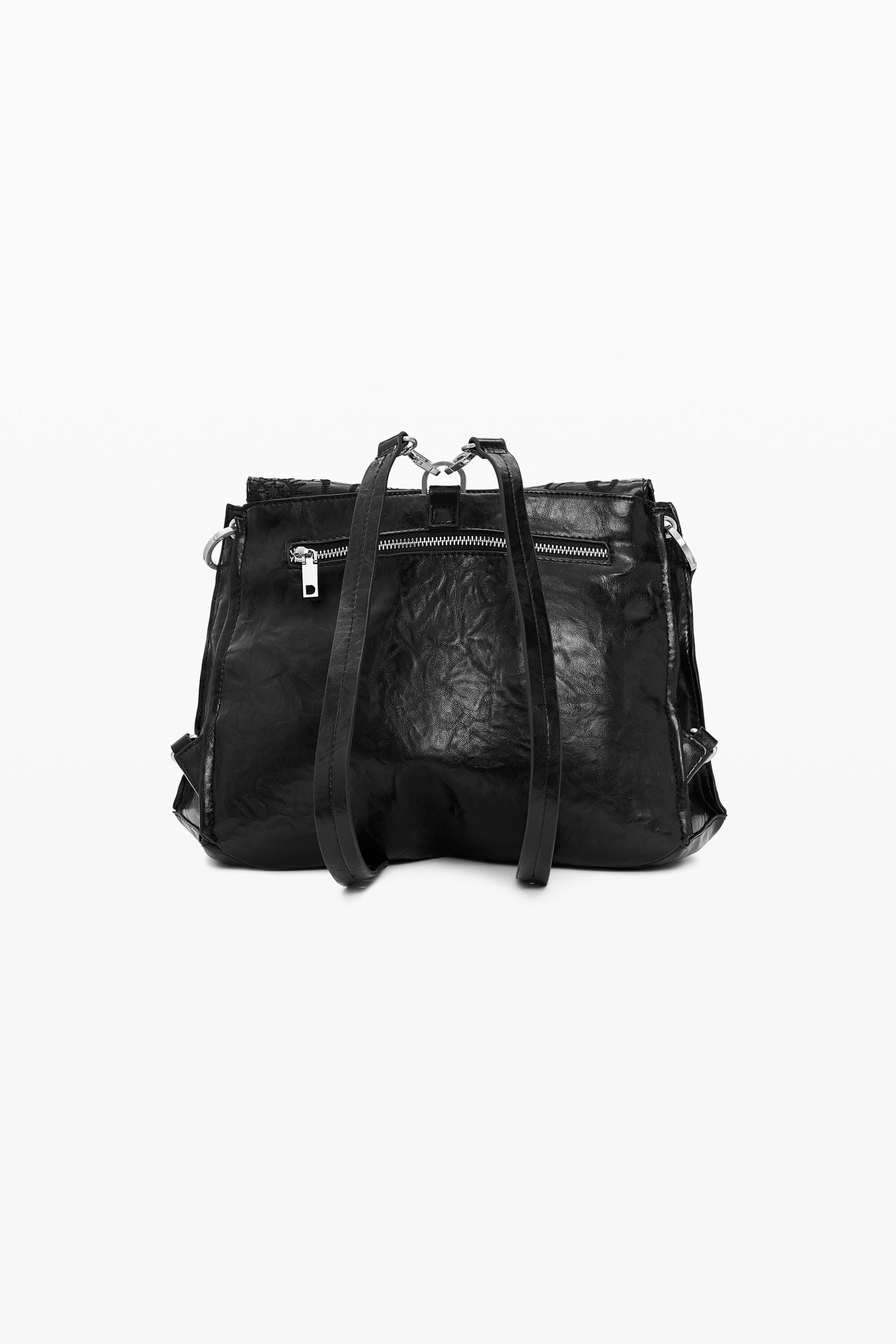 Medium paisley backpack black women's accessories I Desigual.com