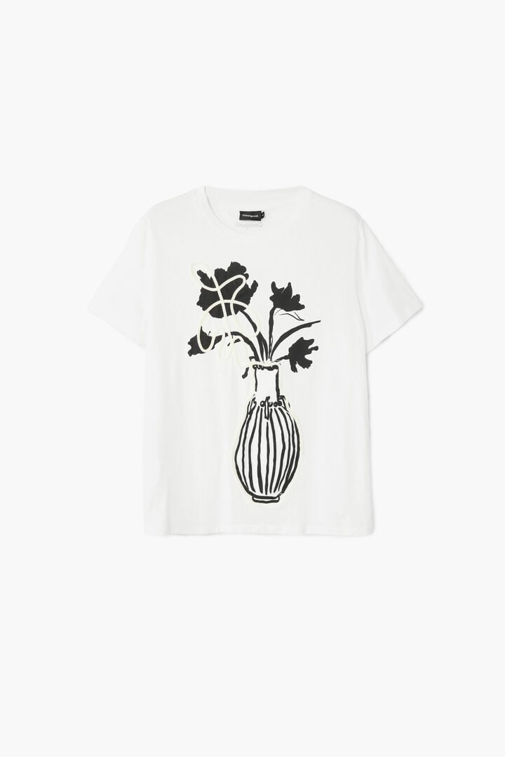 Camiseta lisa jarrón | Desigual