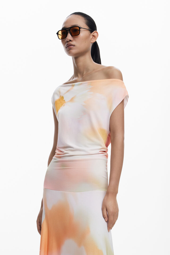 Asymetrické dlouhé šaty | Desigual