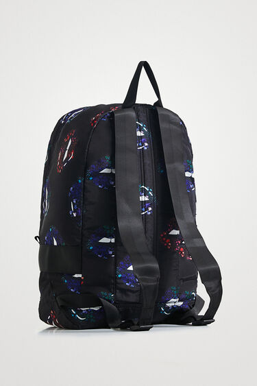 Foldable lips backpack | Desigual