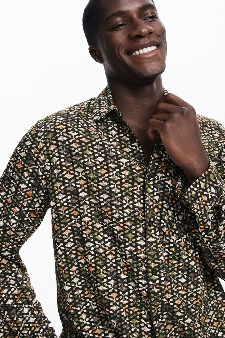 Jacquard men's shirt | Desigual