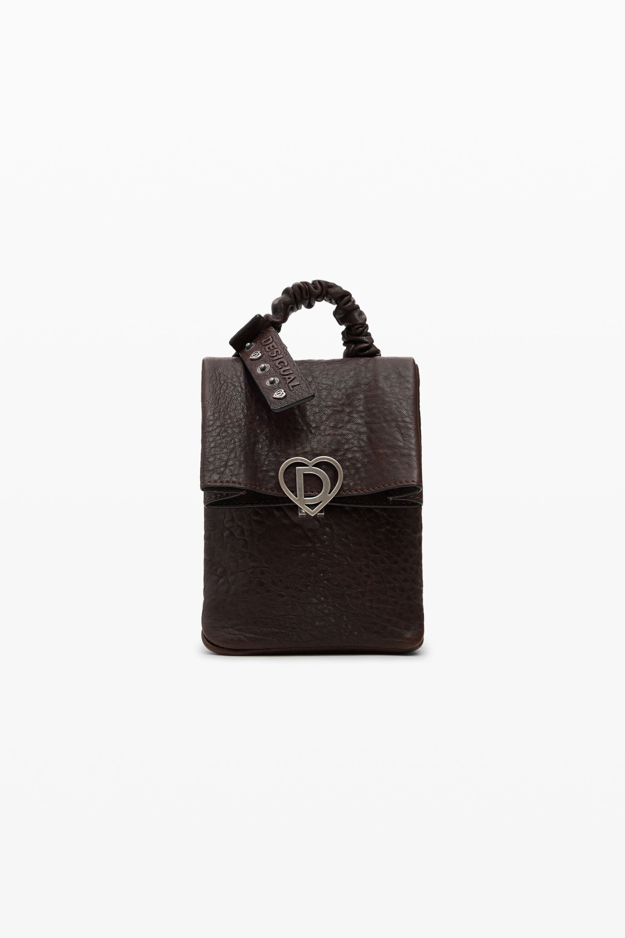 Desigual Middelgrote rugzak van leer studio - BROWN