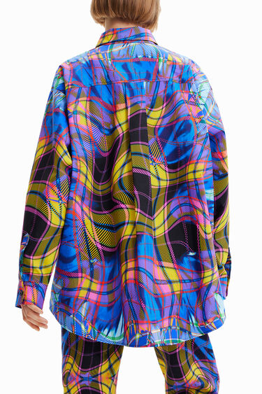 Oversize karo srajca oblikovalke Marie Escote | Desigual