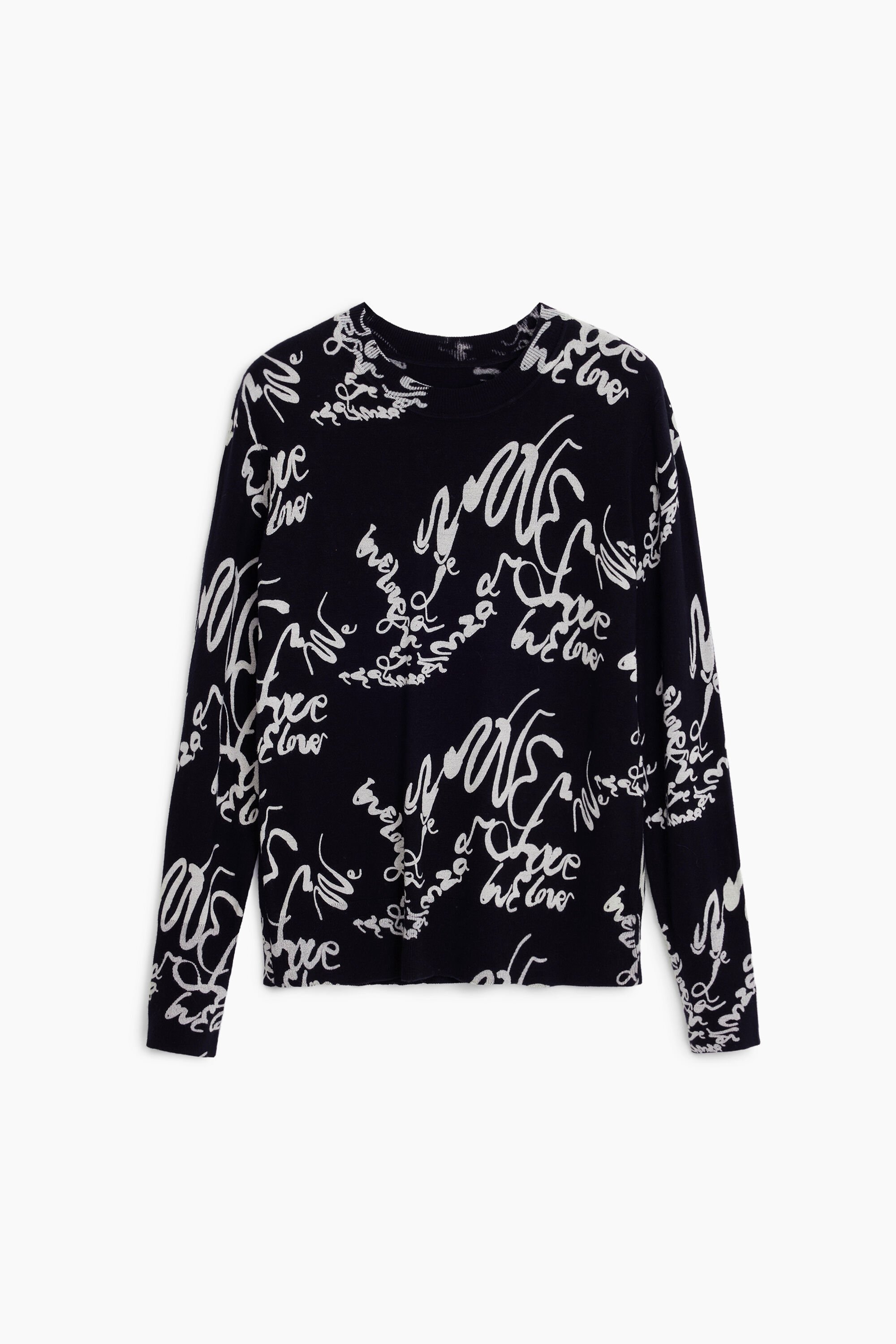 売れ筋商品|||デジグアル ニット&セーター アウター レディース Women's Fine Lettering Sweater Black Fine Lettering Sweater Women's I Desigual.com