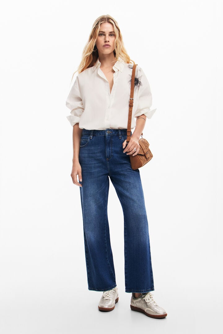 Pink culotte pants