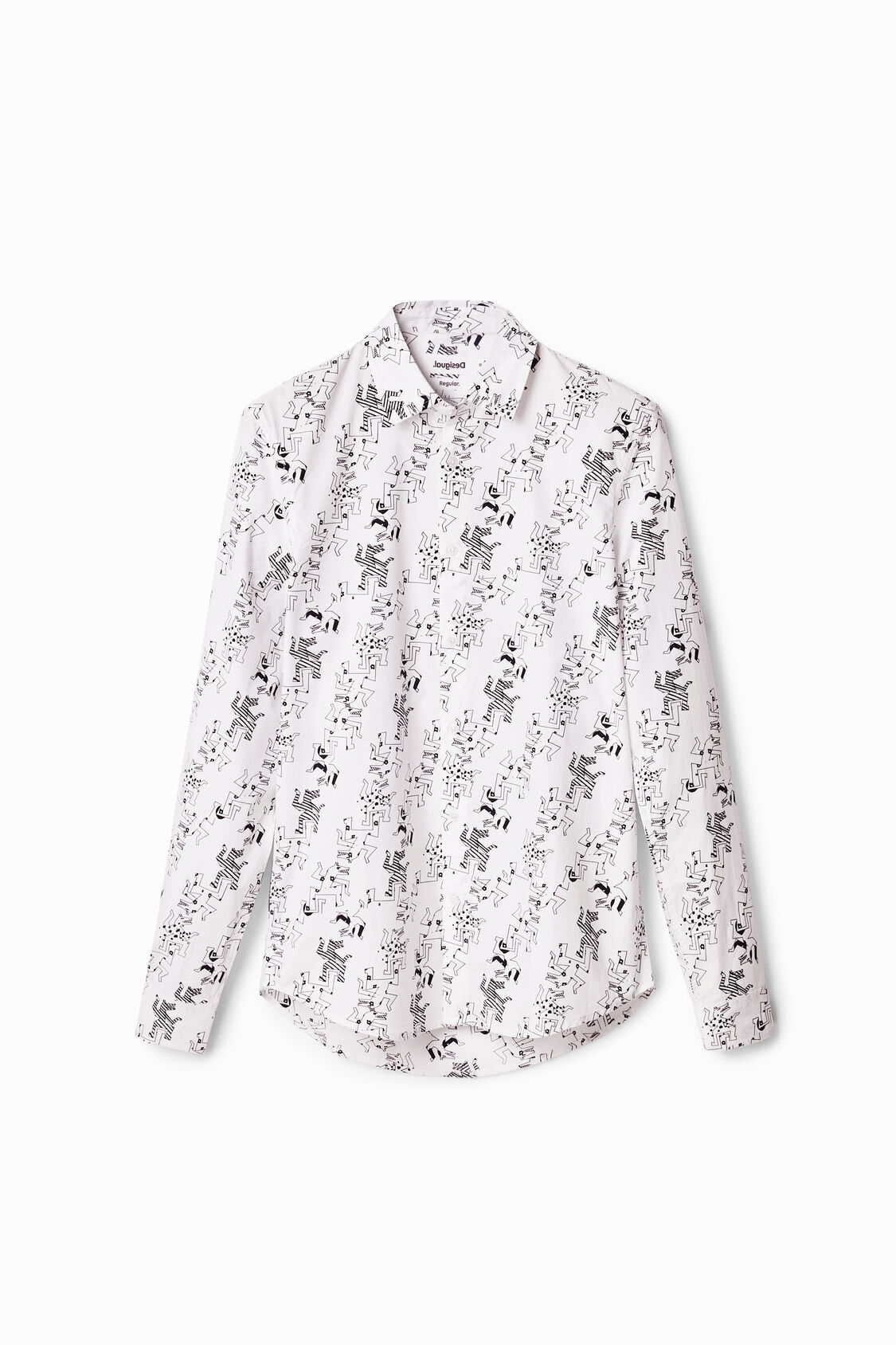 Frase Piscina De todos modos Camisa manga larga lobos | Desigual.com