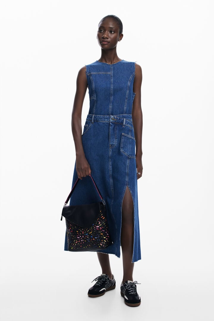 2-in-1 perforated mini backpack | Desigual