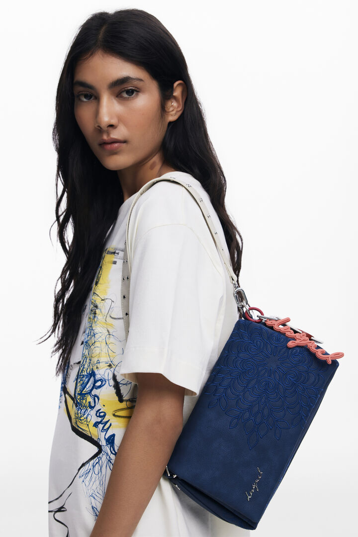 Malá crossbody kabelka s reliéfem mandal | Desigual