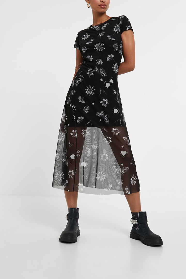 Robe mi-longue florale | Desigual