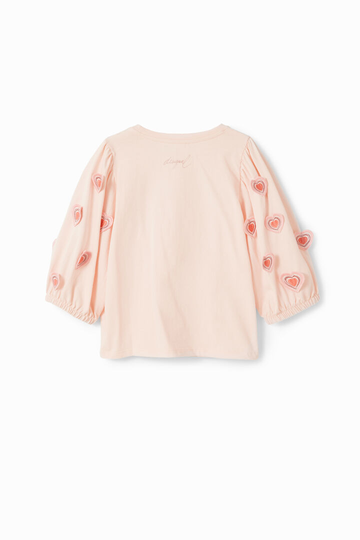 Camiseta abullonada corazones | Desigual