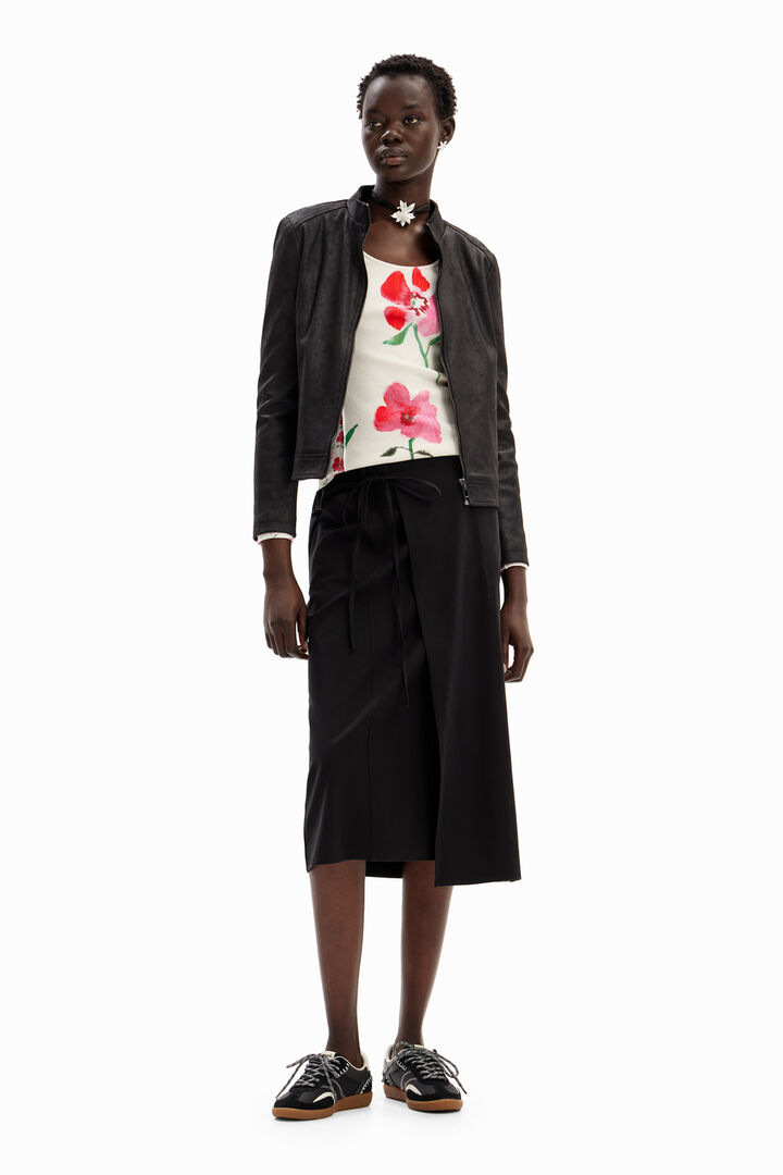 T-shirt patchwork fleurs | Desigual