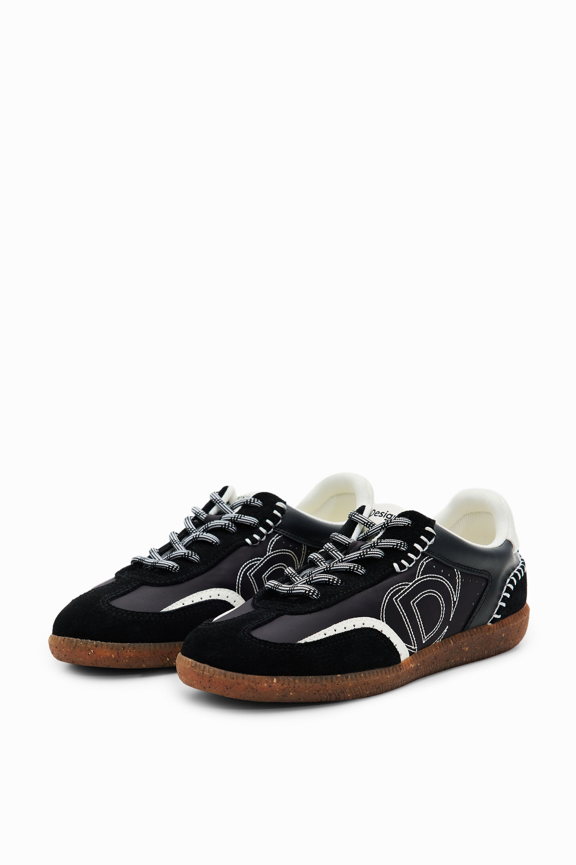 Desigual Retro split leather sneakers