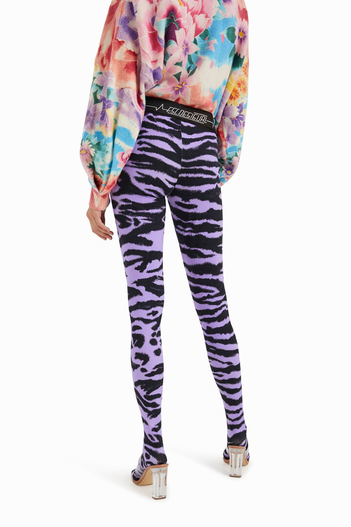 Animal print slim leggings | Desigual