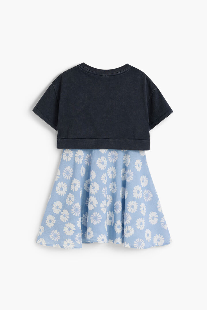 Vestido doble capa flores | Desigual