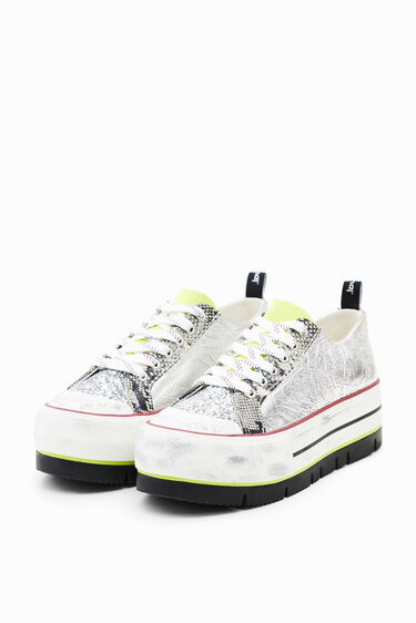 Baskets plateforme patchwork | Desigual