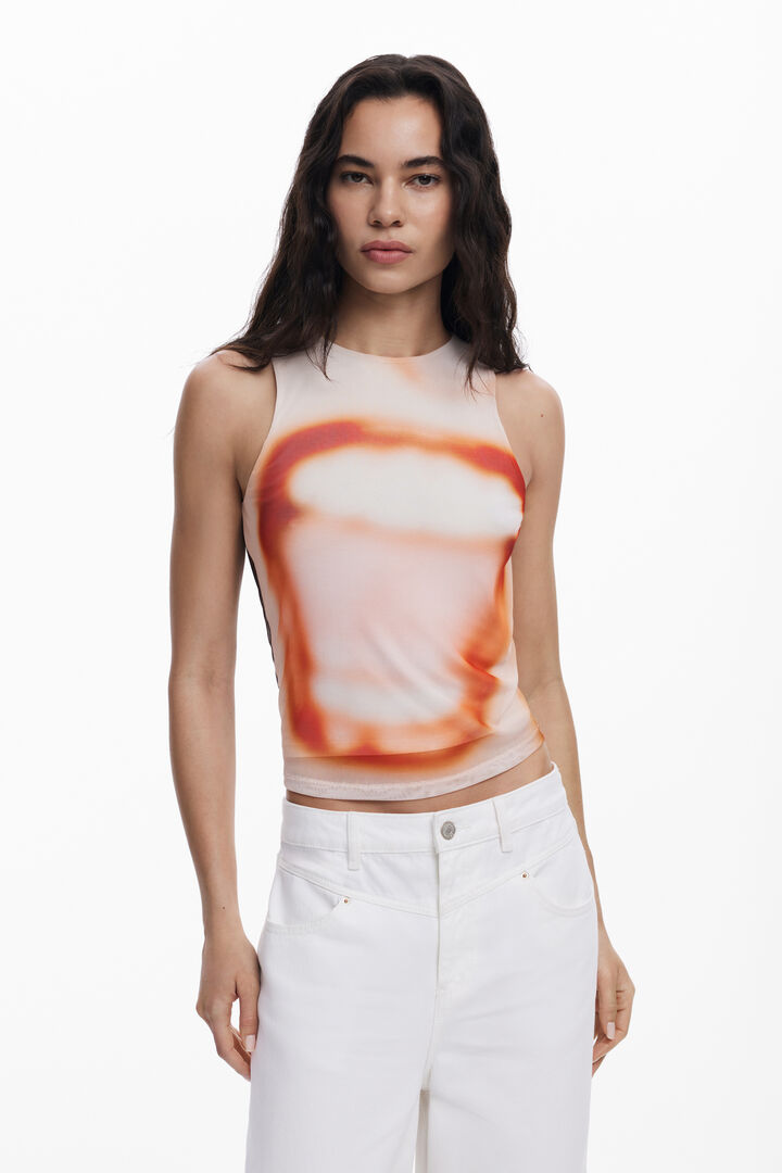 Sleeveless Boca T-shirt | Desigual