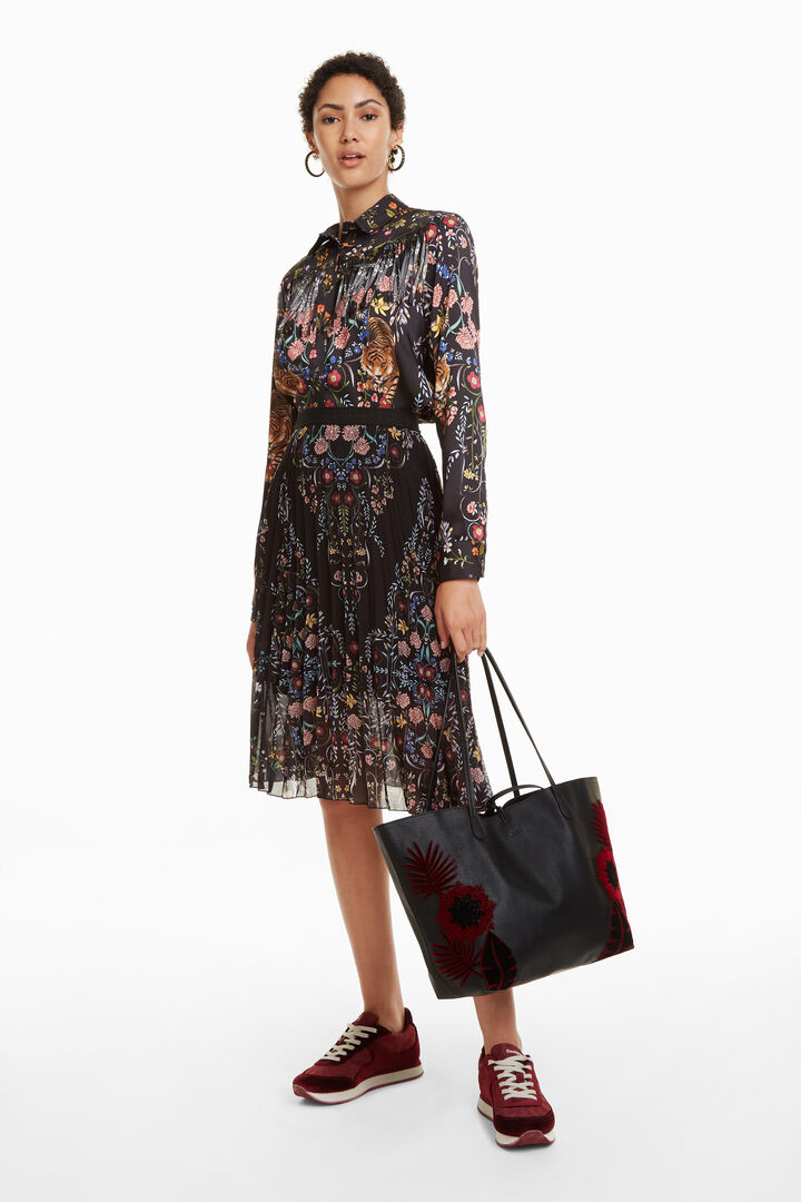 Bestickte Tasche mit doppeltem Henkel | Desigual