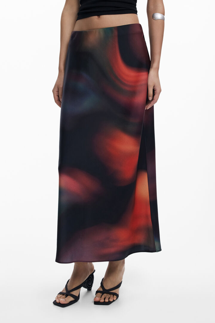 Long skirt with spots | Desigual