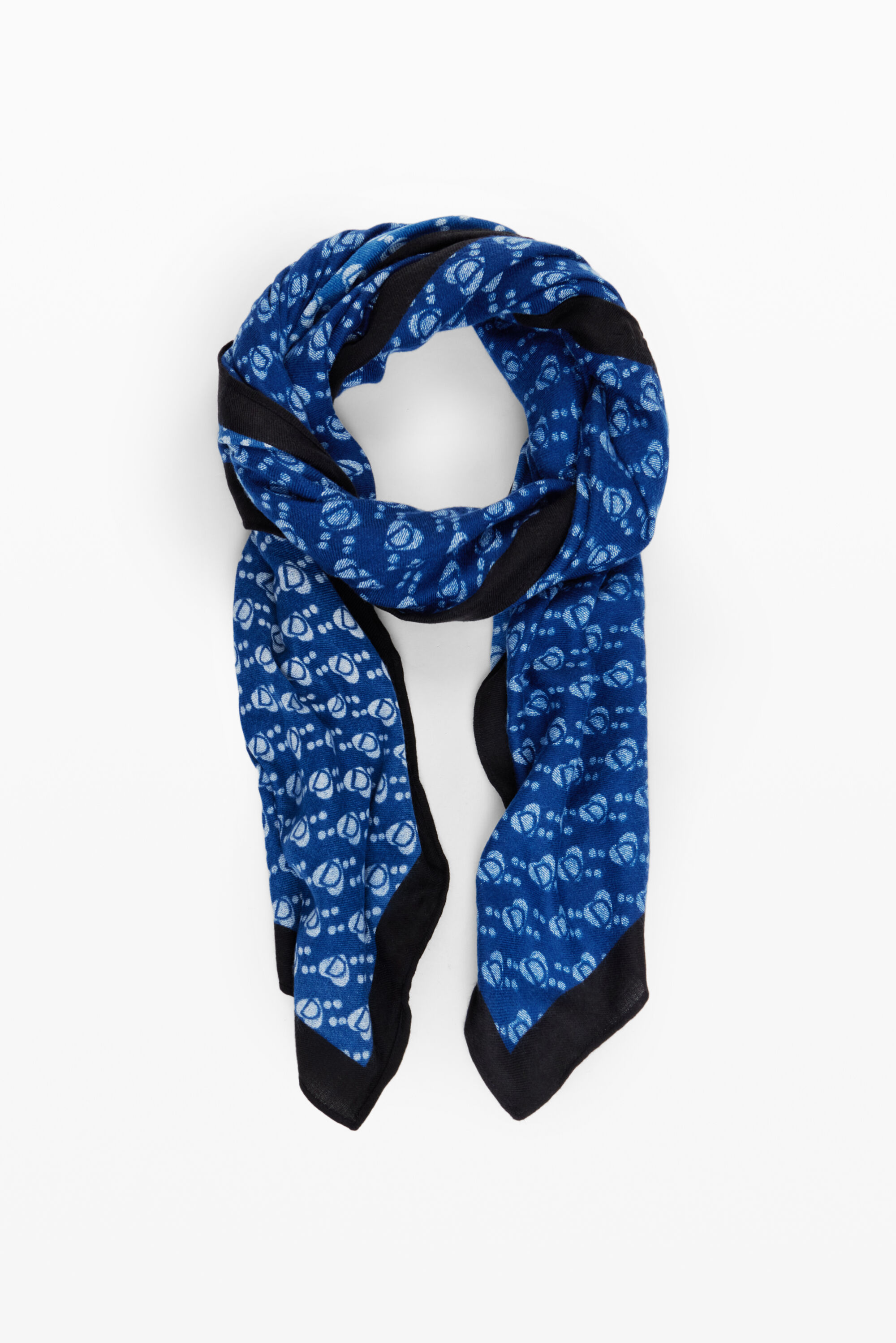 Rectangular scarf with Desigual logo women's I Desigual.com