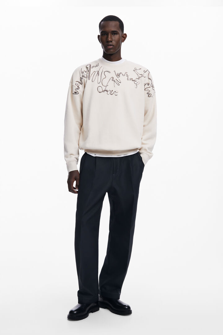 Embroidered sweatshirt | Desigual