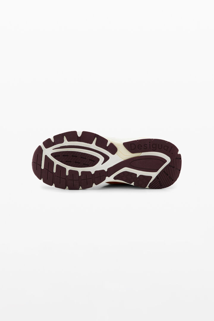 Sneakersy runner patchwork z zamszu | Desigual
