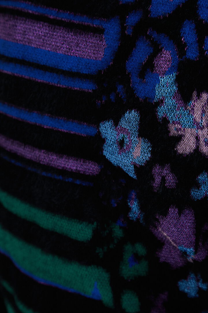 Jacquard finom kötött pulóver | Desigual