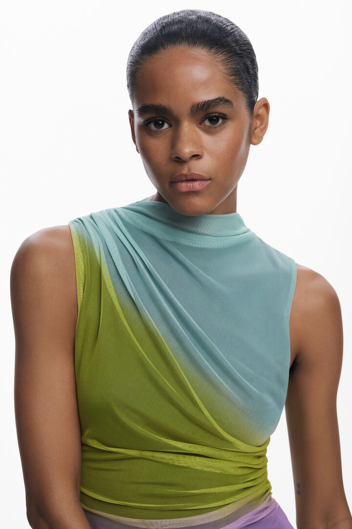 Gradient tulle midi dress | Desigual