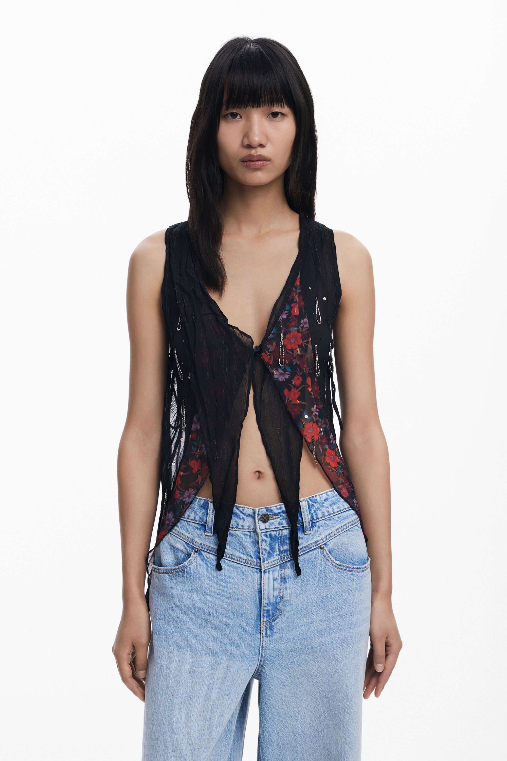Blouse asymétrique en mousseline - Desigual - Modalova