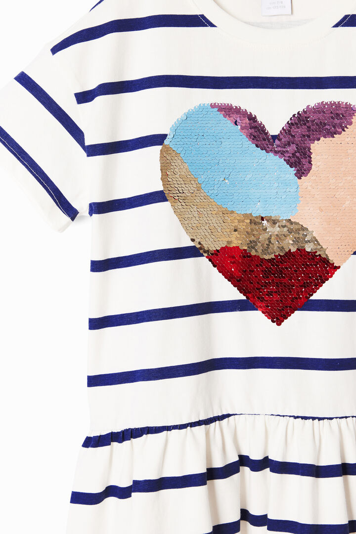 Heart stripe dress | Desigual