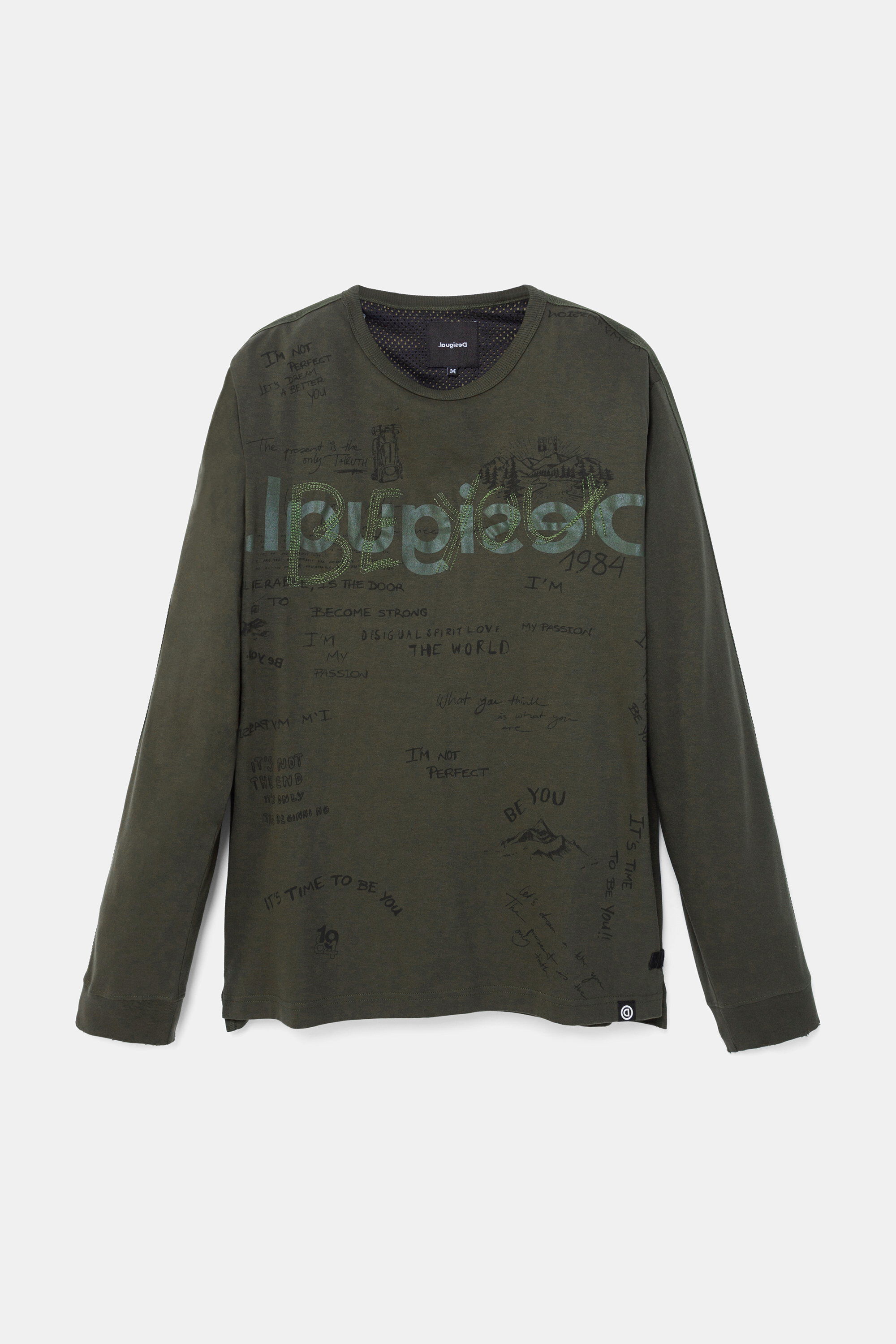 Camiseta manga larga desigual