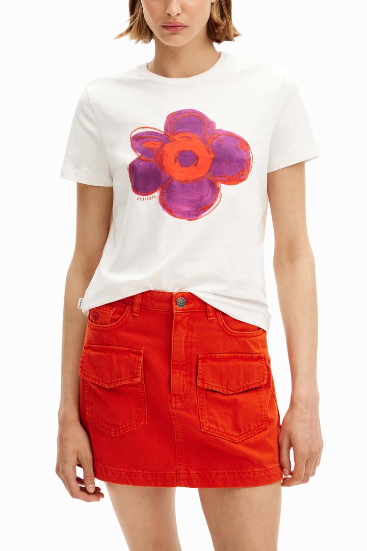 Camiseta ilustración flor | Desigual