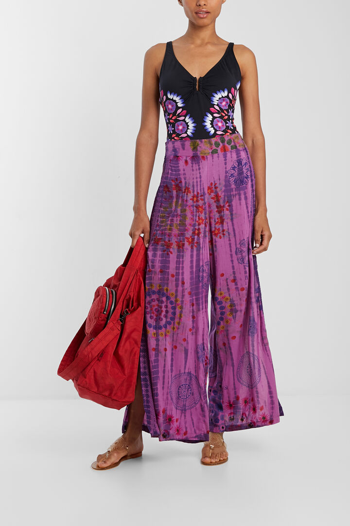 Pantalón palazzo mandala floral | Desigual