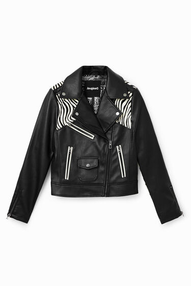 Giacca biker zebrata | Desigual
