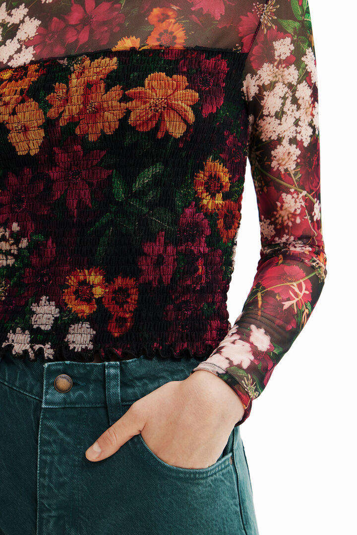 Samarreta slim curta tul | Desigual