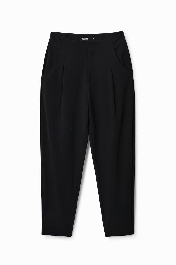 Cropped slouchy trousers