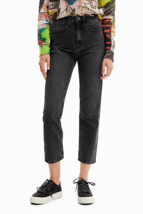 Straight ankle grazer jeans
