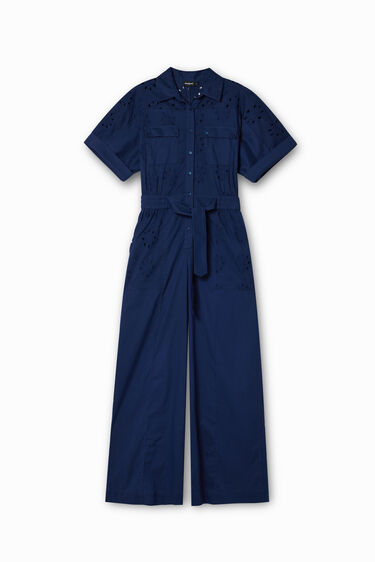 Swiss embroidery boilersuit | Desigual