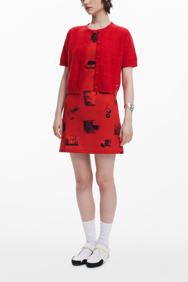 Postcard short dress