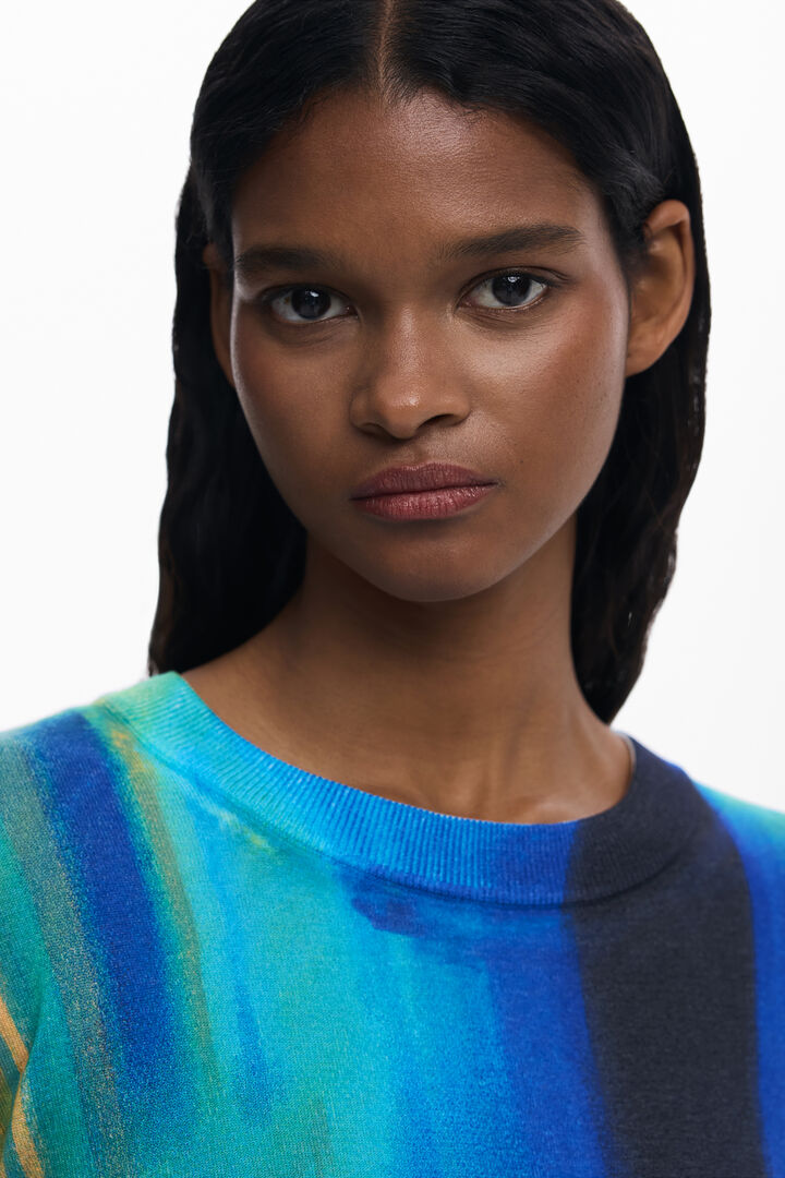 Maglione leggero sfumato verticale | Desigual
