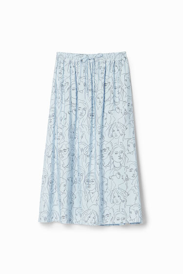 Faces midi skirt | Desigual