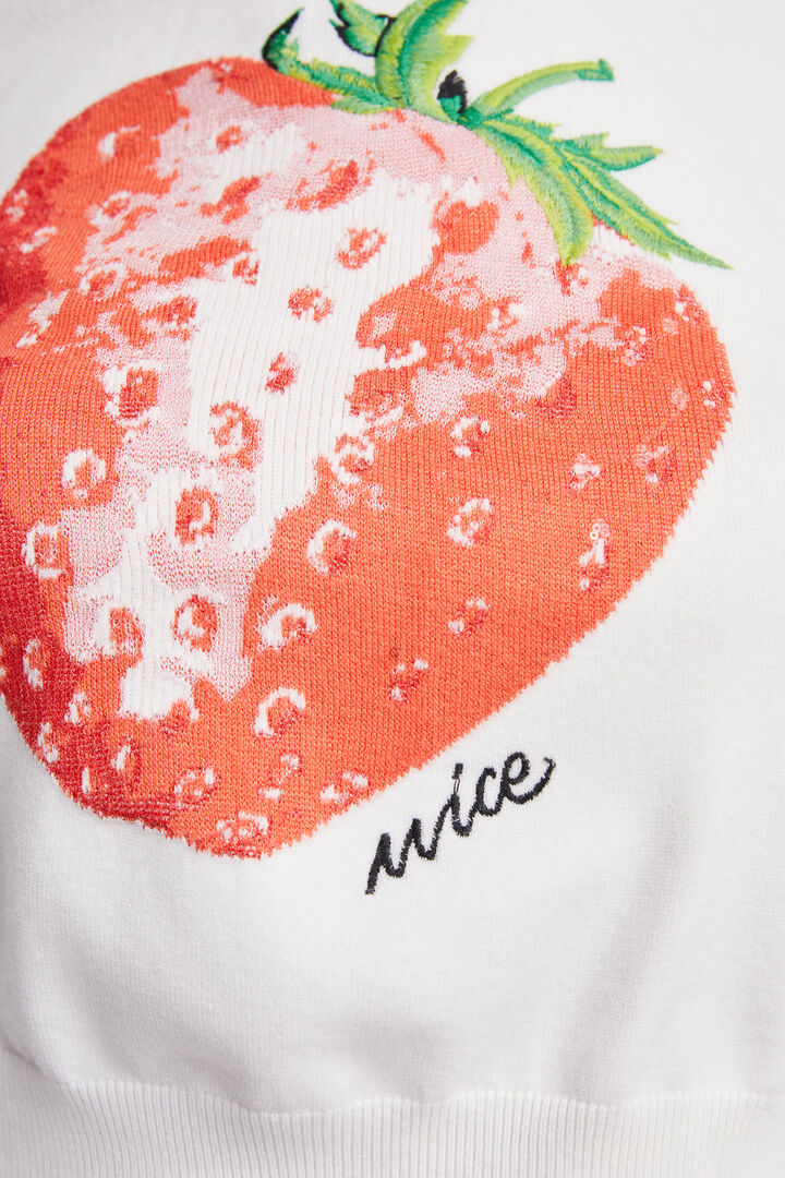 Cropped strawberry jumper | Desigual