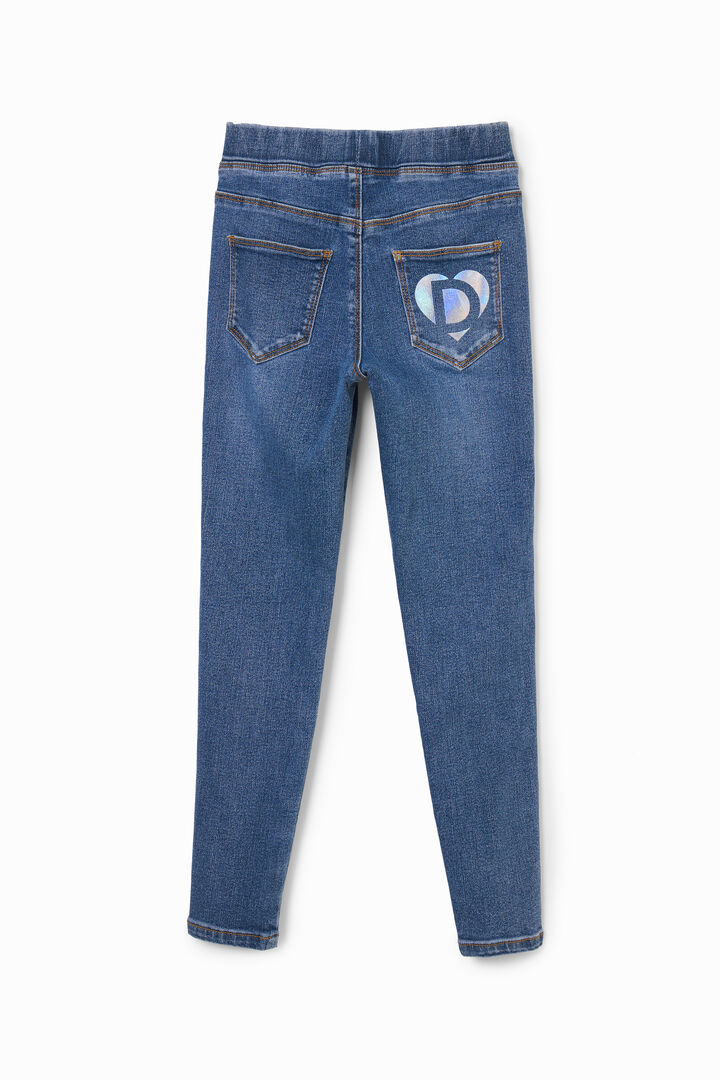 Elastic denim leggings | Desigual
