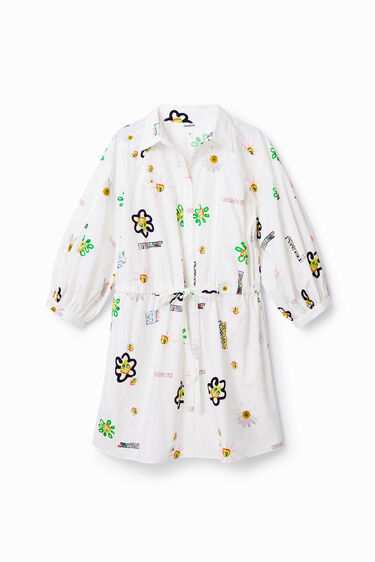 Vestit curt camiser il·lustracions | Desigual