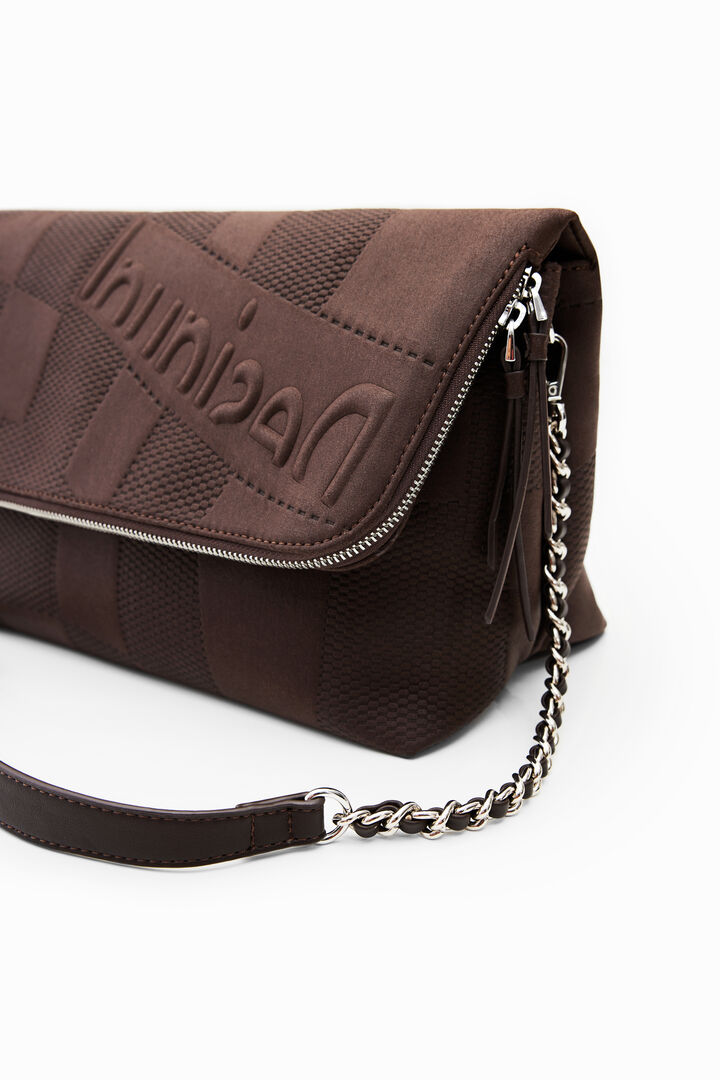 Large textured crossbody bag | Desigual