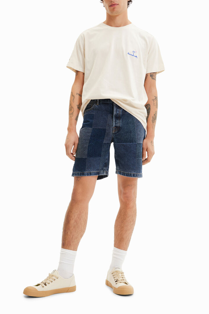 T-shirt uni brodé | Desigual