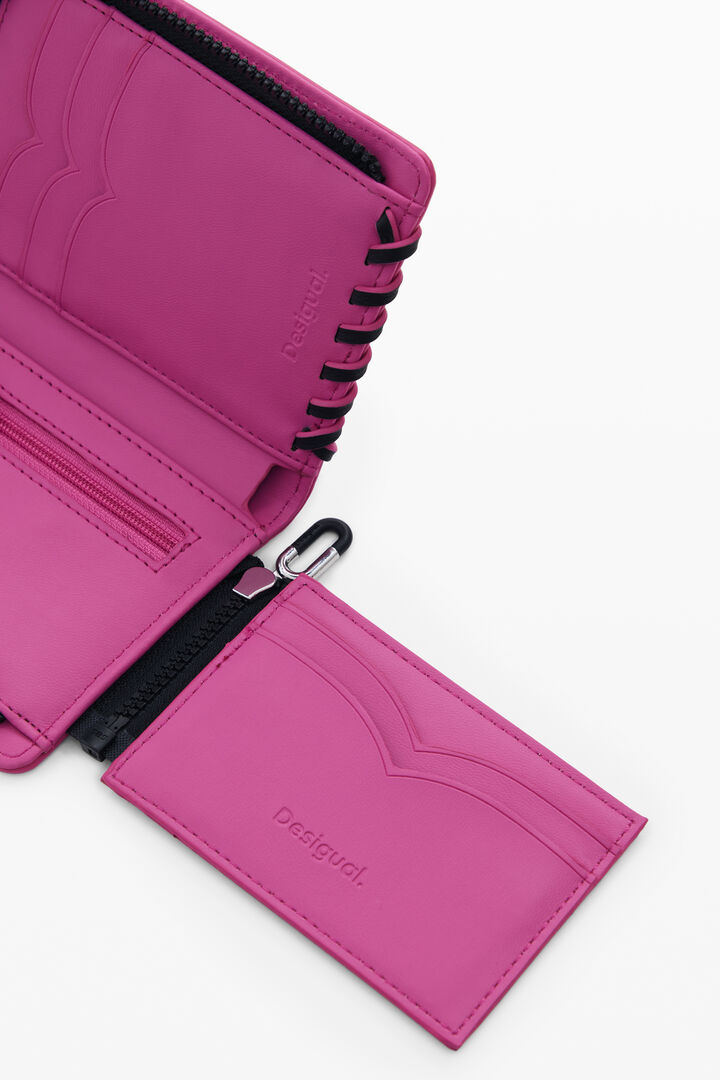 Small wallet with topstitching | Desigual