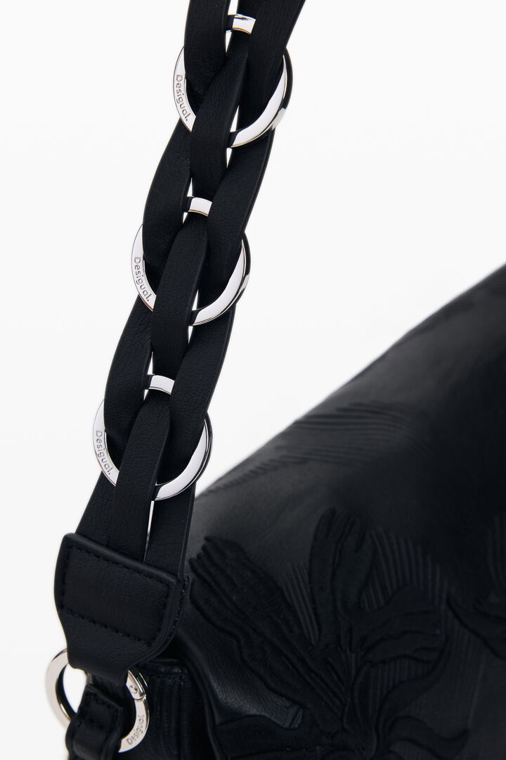 Mittelgroßer Rucksack mit Stickereien und Charms | Desigual